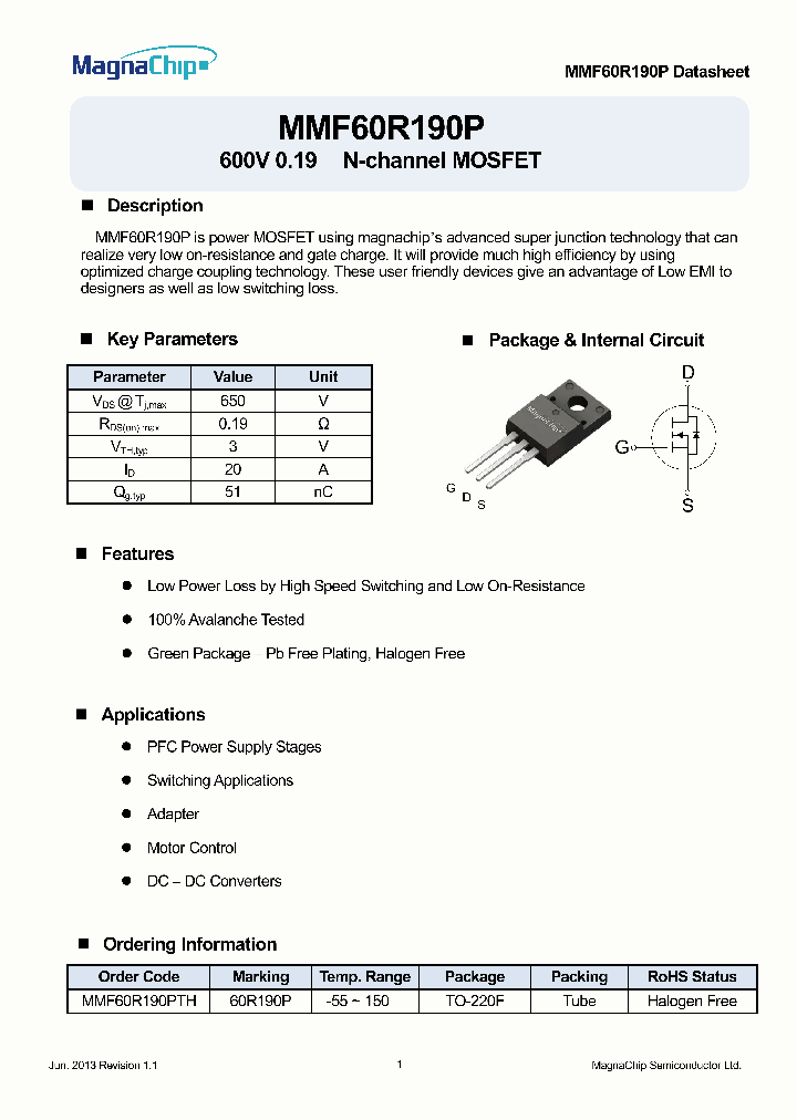 MMF60R190P_8841966.PDF Datasheet