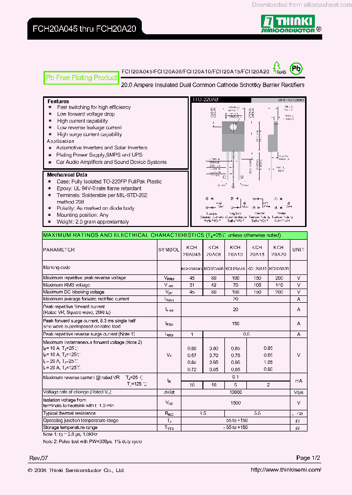 FCH20A045_8842187.PDF Datasheet