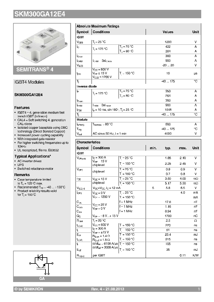 SKM300GA12E4-13_8839144.PDF Datasheet