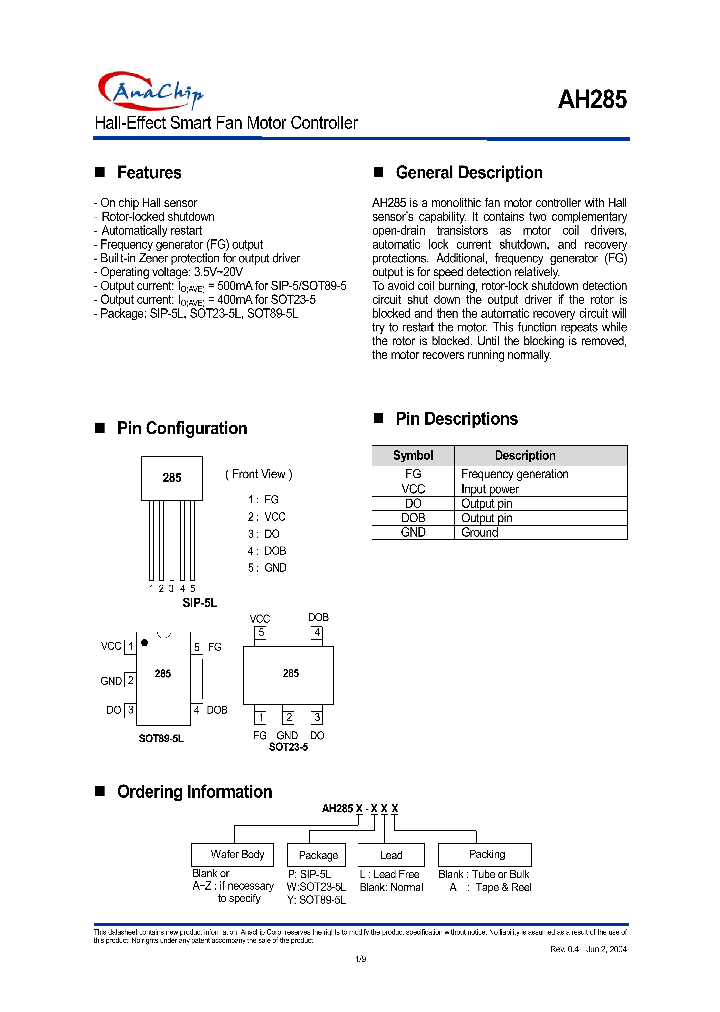 AH285-WA_8847687.PDF Datasheet