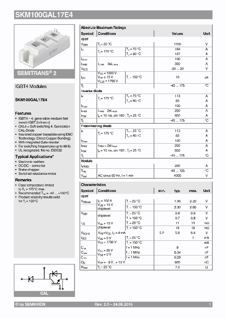 SKM100GAL17E4_8843853.PDF Datasheet