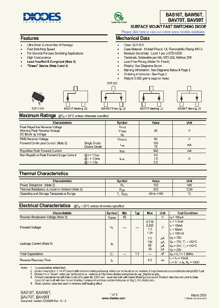 BAV99T-7-F_8855542.PDF Datasheet