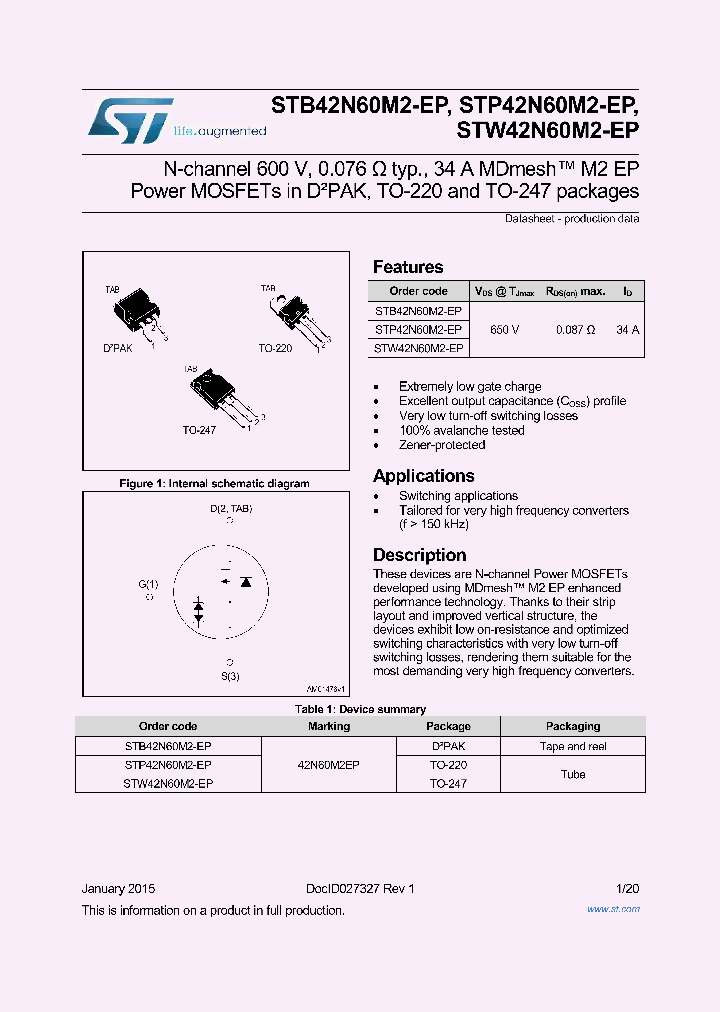 STP42N60M2-EP_8848203.PDF Datasheet