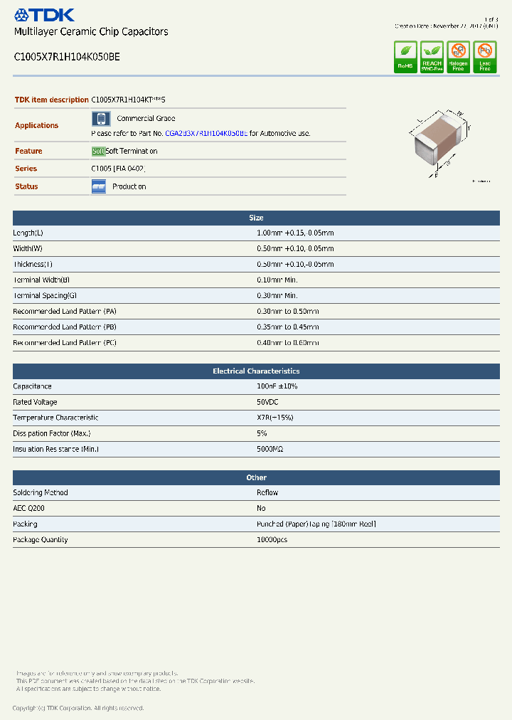C1005X7R1H104K050BE_8848695.PDF Datasheet