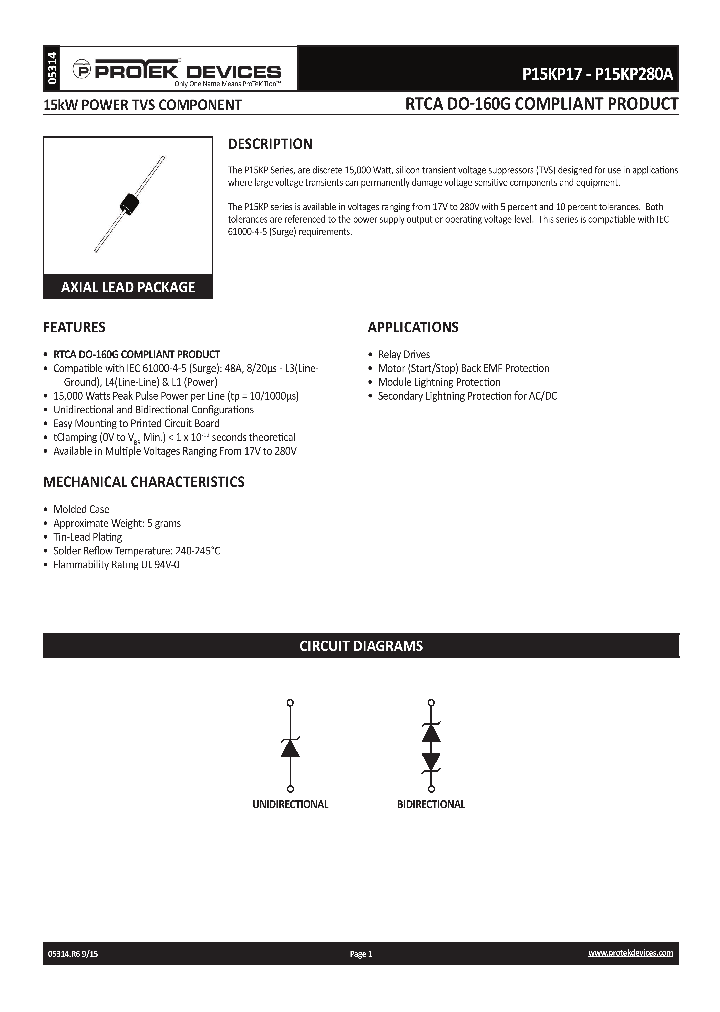 P15KP220_8848430.PDF Datasheet