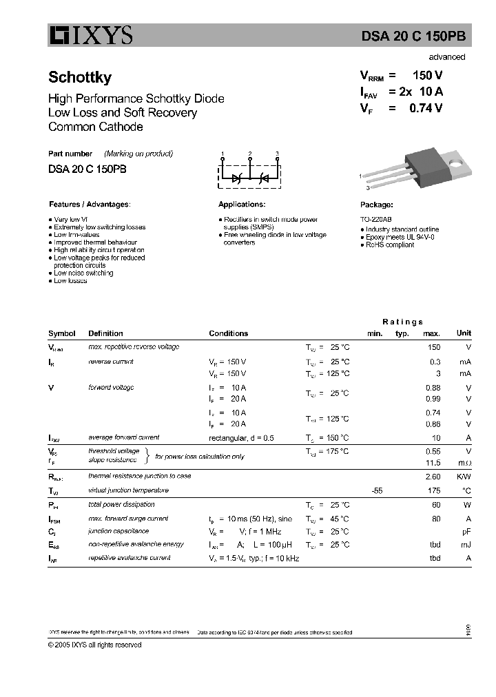 DSA20C150PB_8849469.PDF Datasheet
