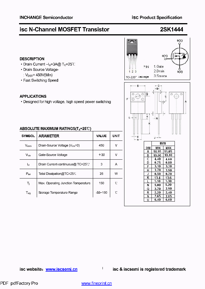 2SK1444_8853012.PDF Datasheet