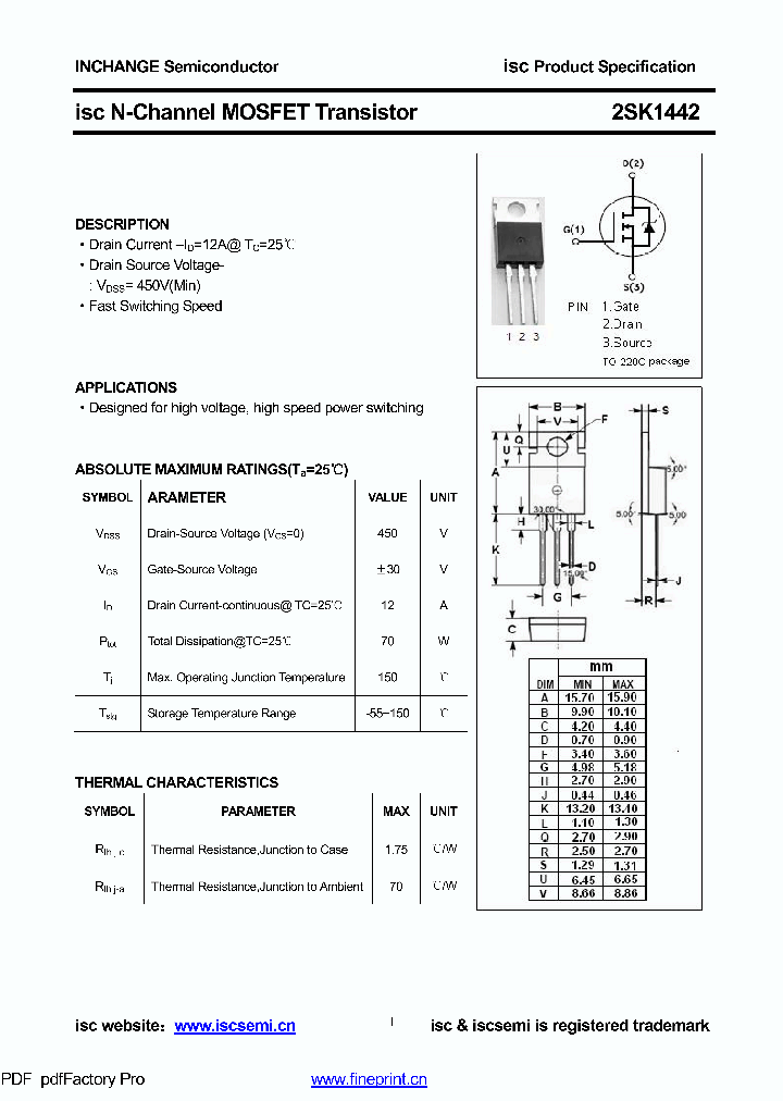 2SK1442_8853003.PDF Datasheet