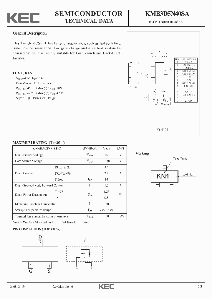 KMB3D5N40SA-15_8854707.PDF Datasheet