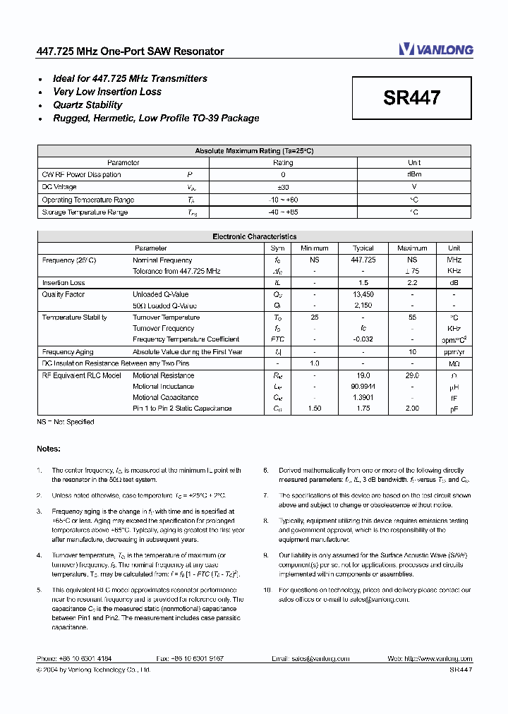 SR447_8855204.PDF Datasheet