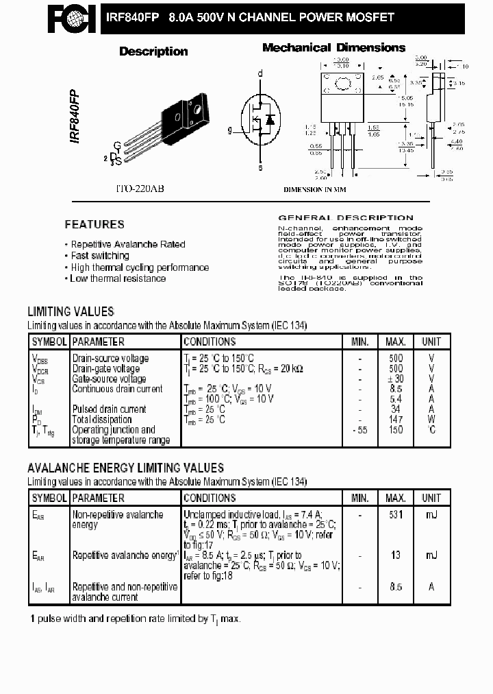 IRF840FP_8857929.PDF Datasheet