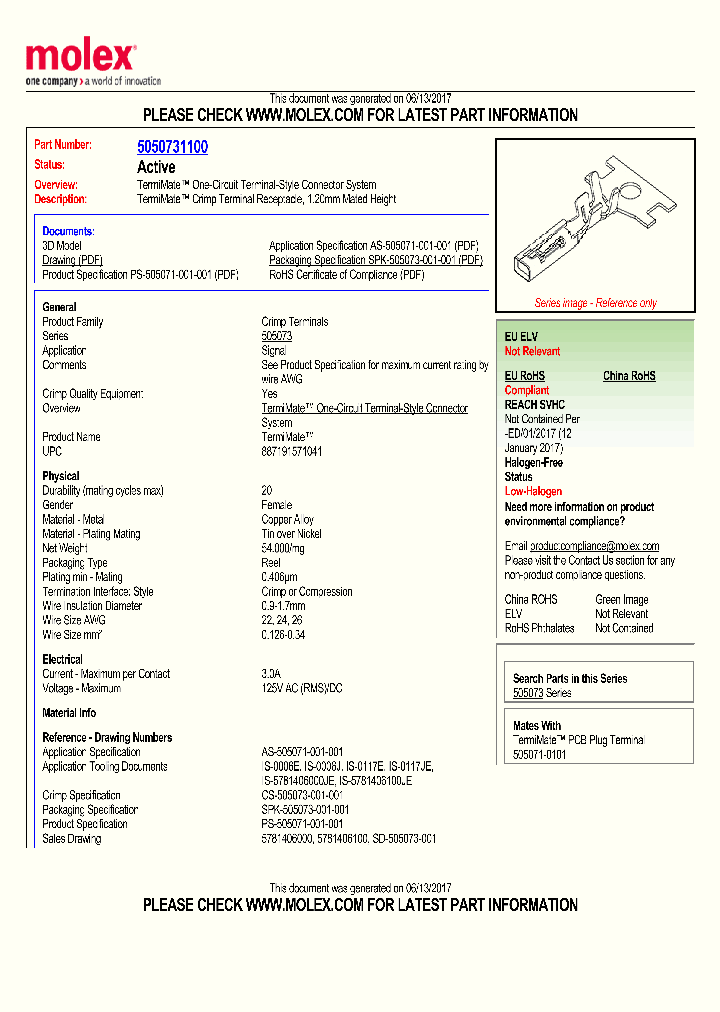 5050731100_8864812.PDF Datasheet