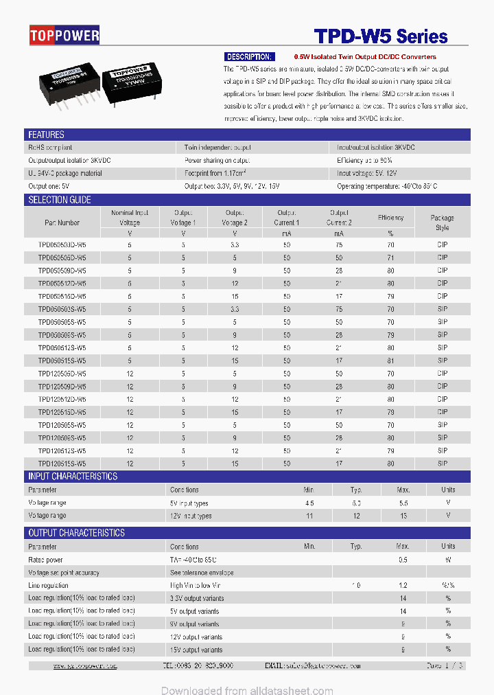 TPD050503D-W5_8865483.PDF Datasheet