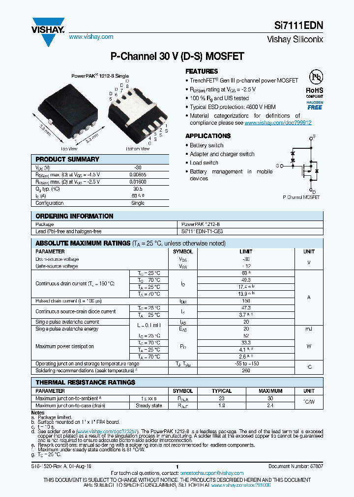 SI7111EDN_8867649.PDF Datasheet