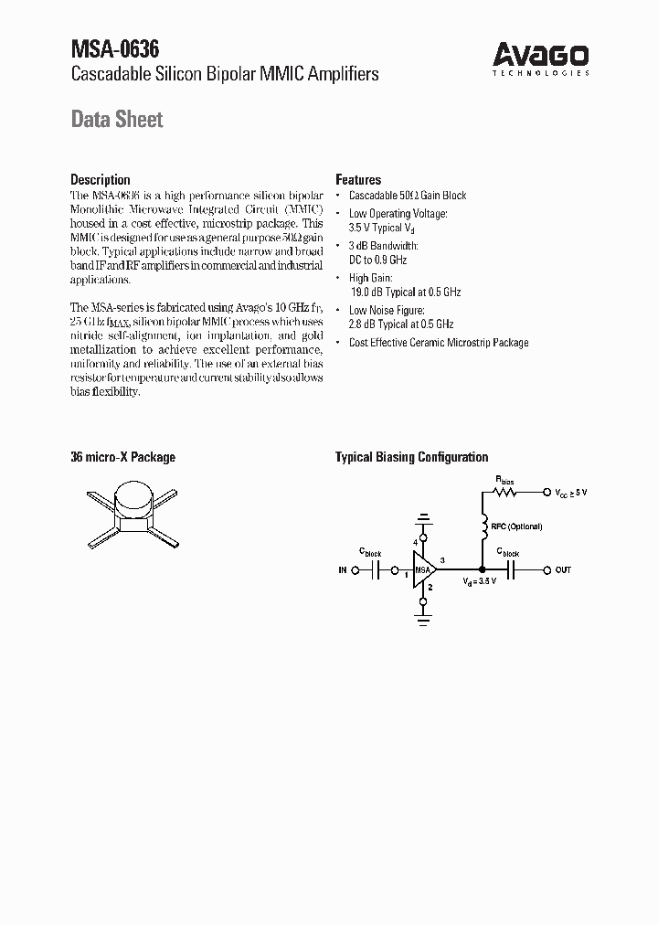 MSA-0636-TR1G_8870675.PDF Datasheet