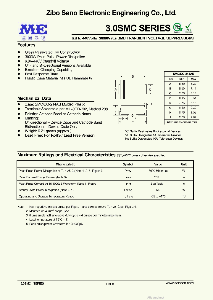 30SMC150_8870912.PDF Datasheet