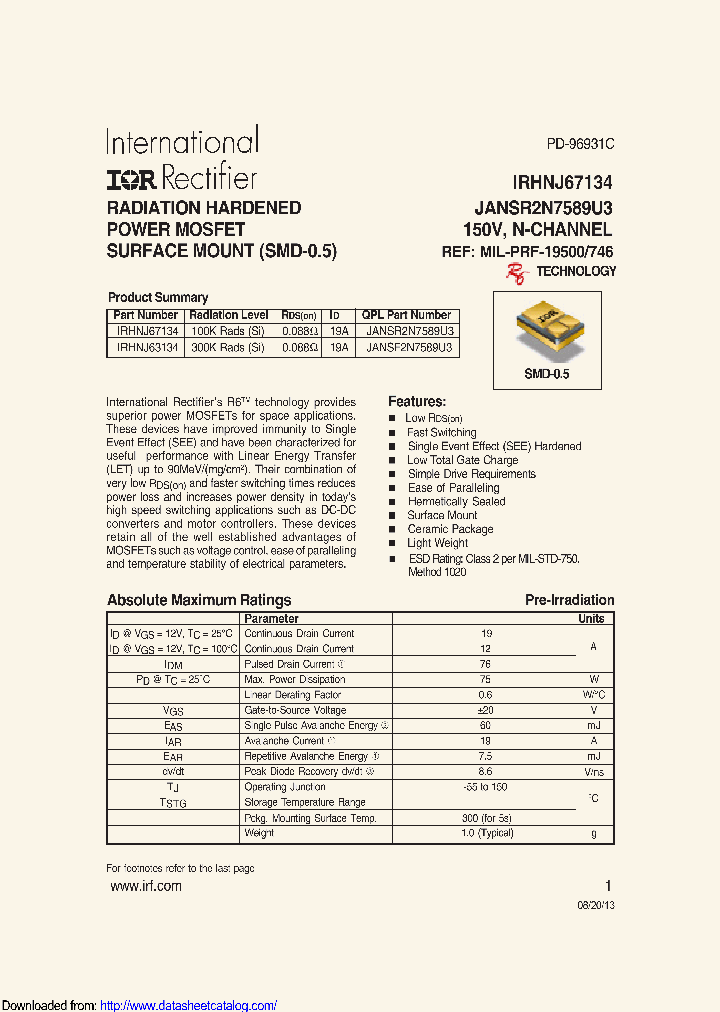 IRHNJ63134SCS_8871290.PDF Datasheet