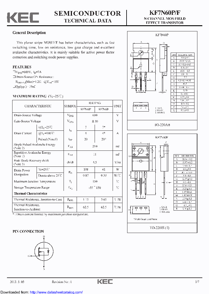 KF7N60F_8872464.PDF Datasheet