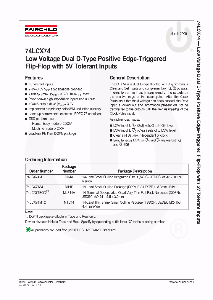 74LCX74BQX_8877533.PDF Datasheet