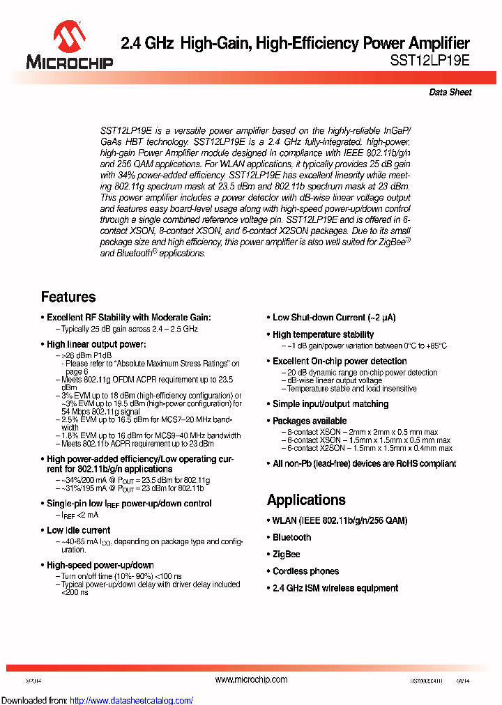 SST12LP19E-QX8E_8877522.PDF Datasheet