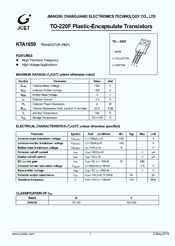 KTA1659_8879550.PDF Datasheet