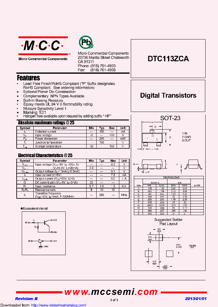 DTC113ZCA_8882700.PDF Datasheet