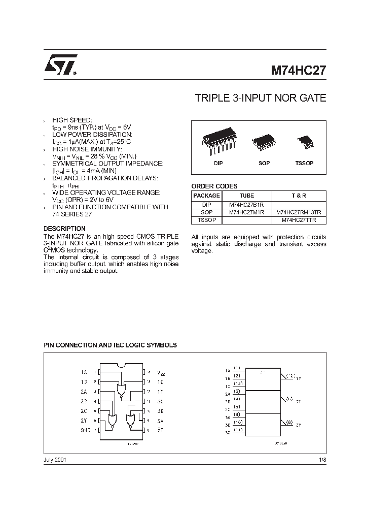 M74HC27RM13TR_8884228.PDF Datasheet