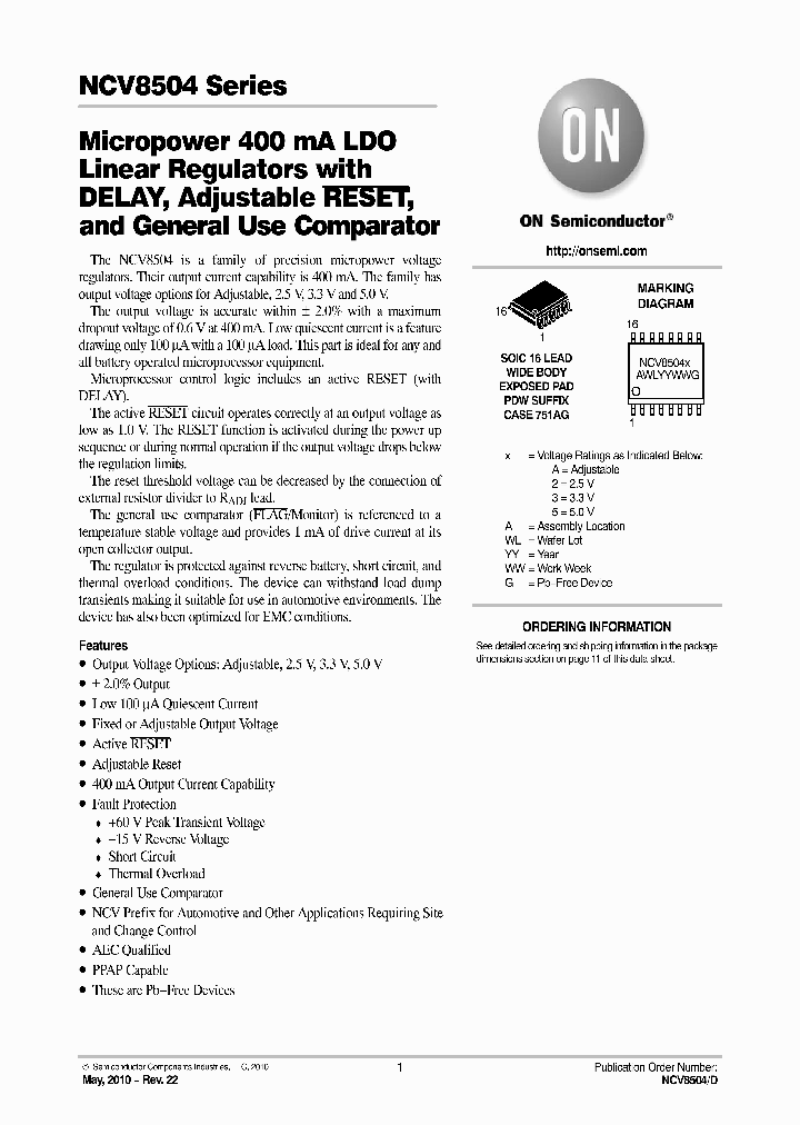NCV8504PW25R2G_8886637.PDF Datasheet