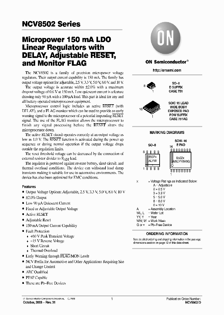NCV8502PDW25R2G_8886636.PDF Datasheet