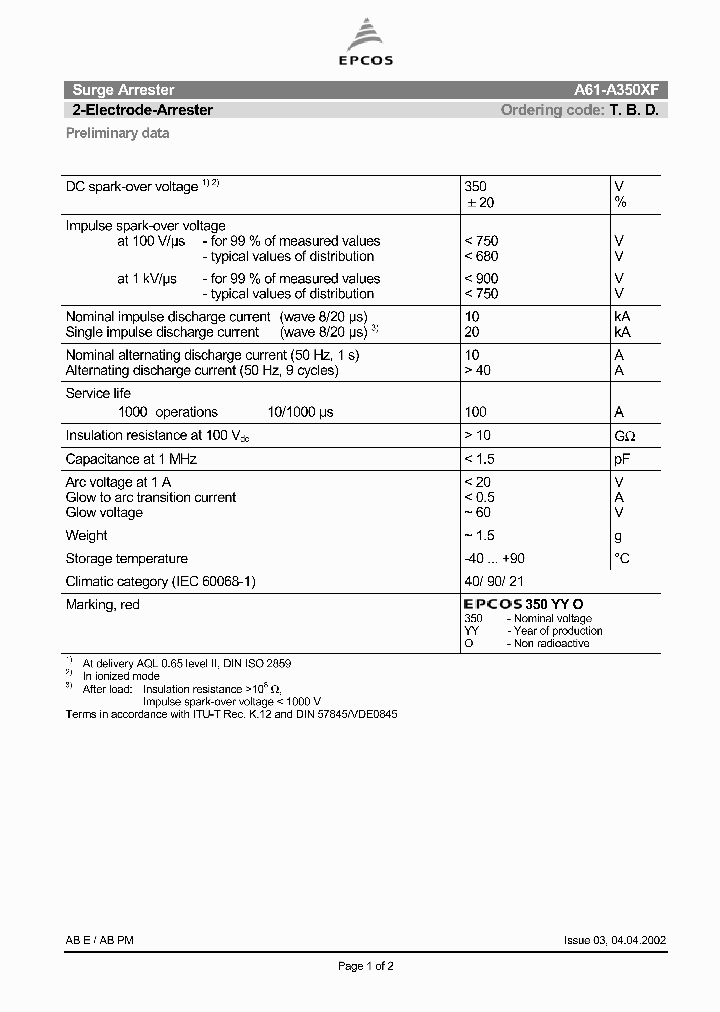 A61-A350XF_8890895.PDF Datasheet