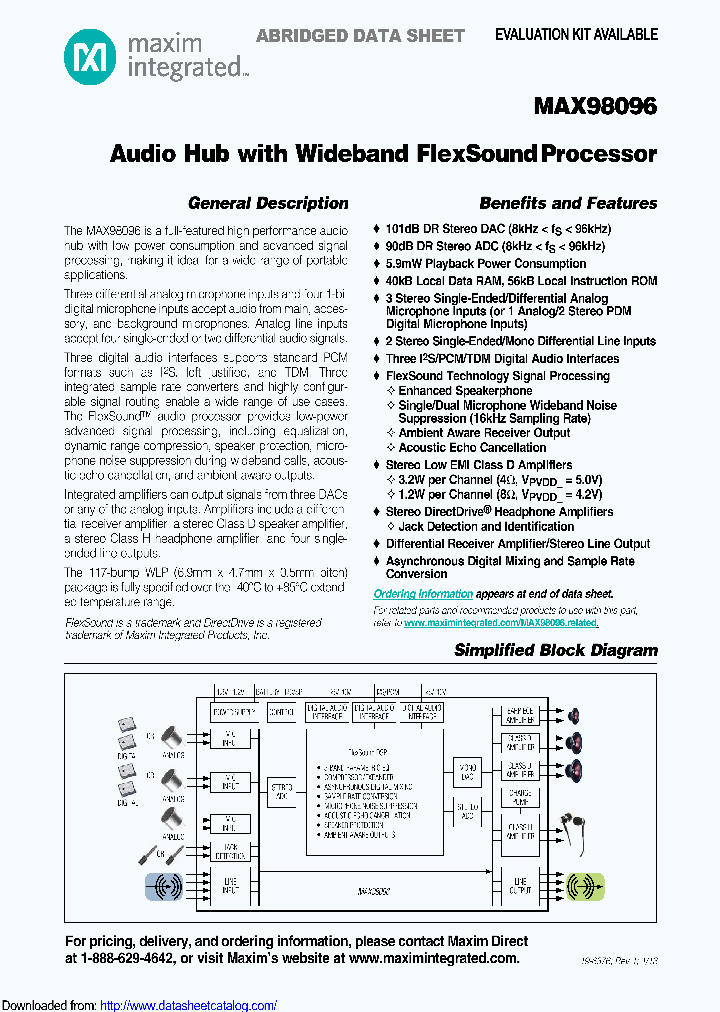 MAX98096_8897518.PDF Datasheet