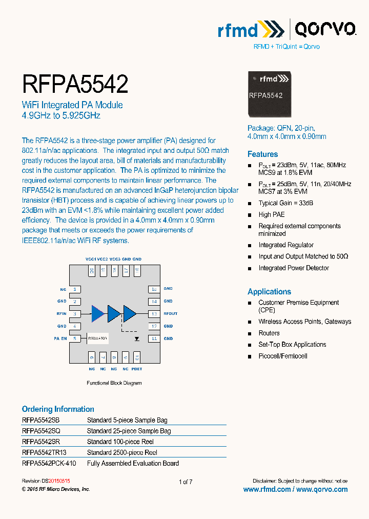 RFPA5542PCK-410_8898669.PDF Datasheet