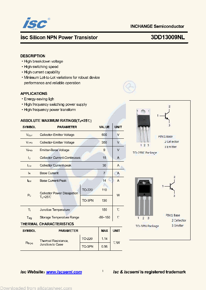 3DD13009NL_8898685.PDF Datasheet