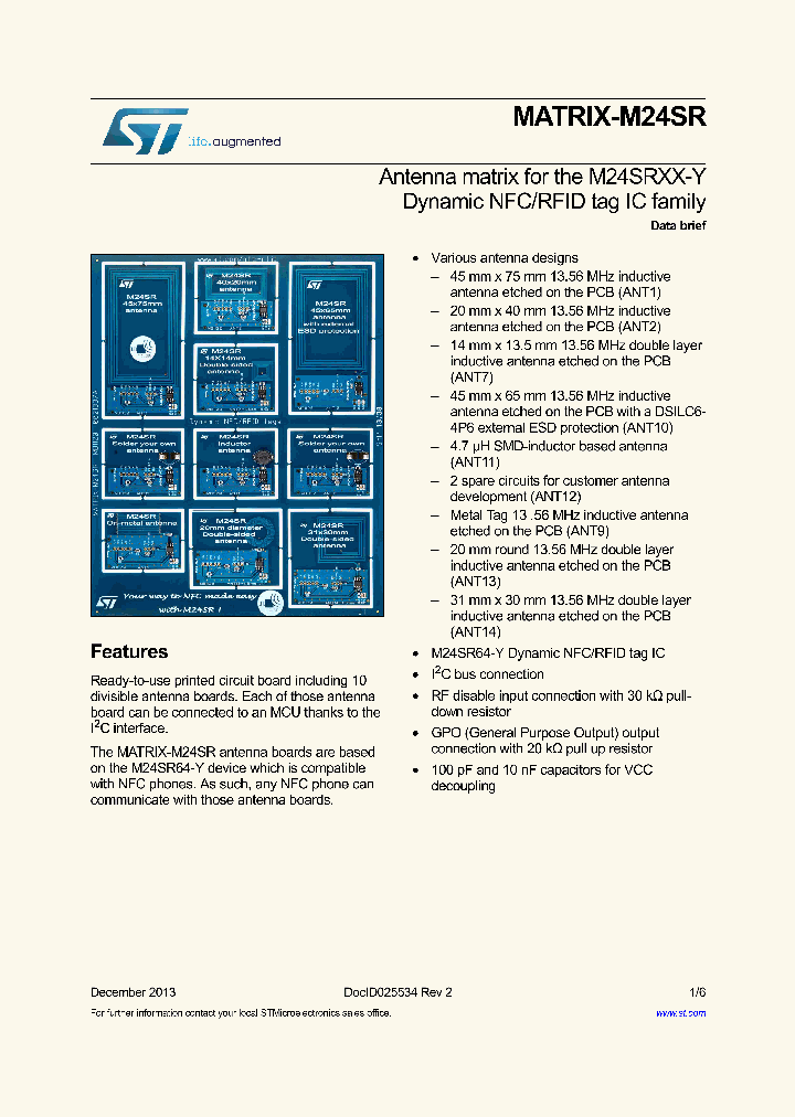 MATRIX-M24SR_8903661.PDF Datasheet