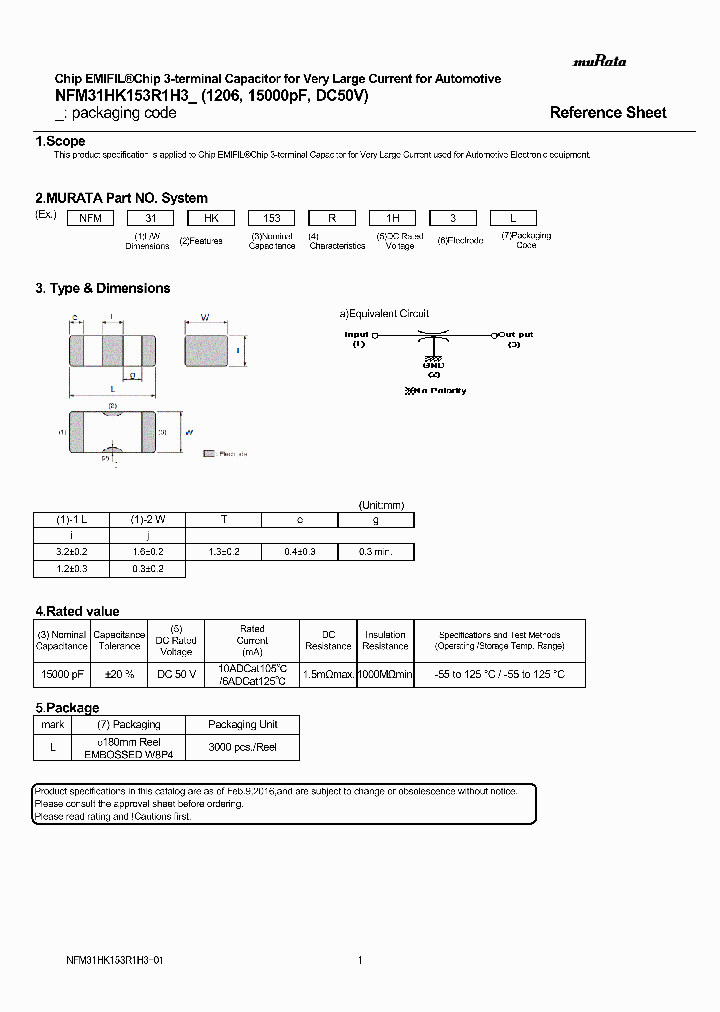 NFM31HK153R1H3_8906900.PDF Datasheet