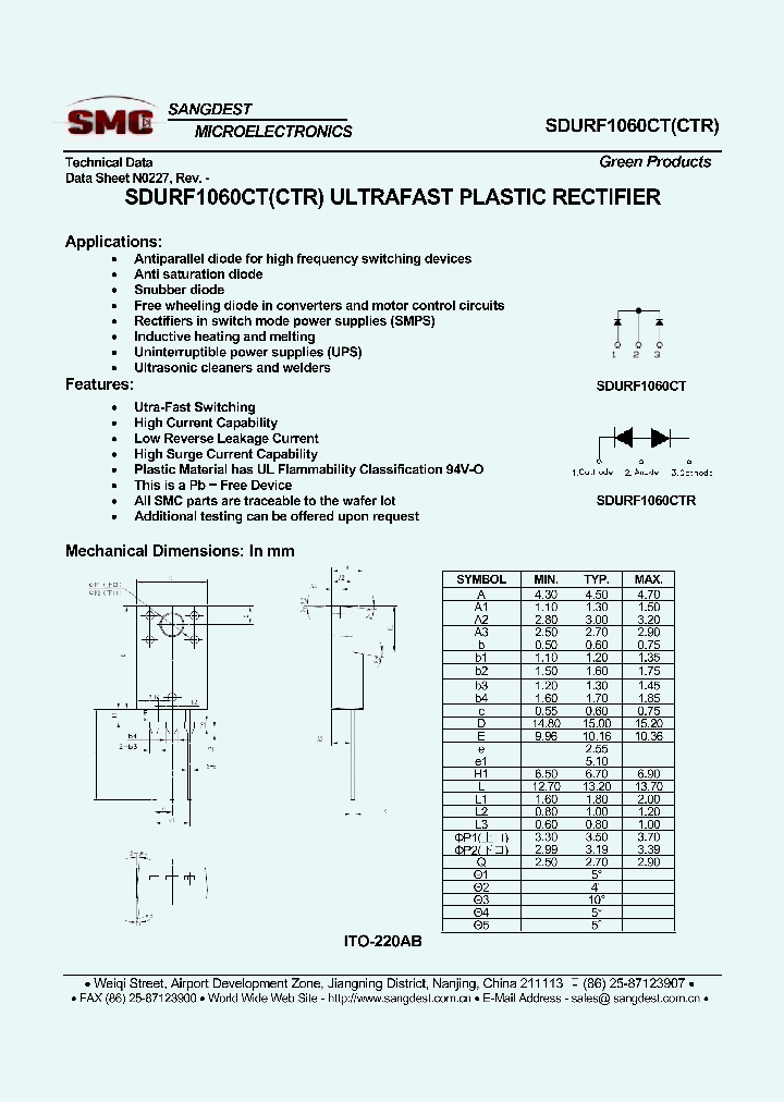 SDURF1060CT_8906972.PDF Datasheet