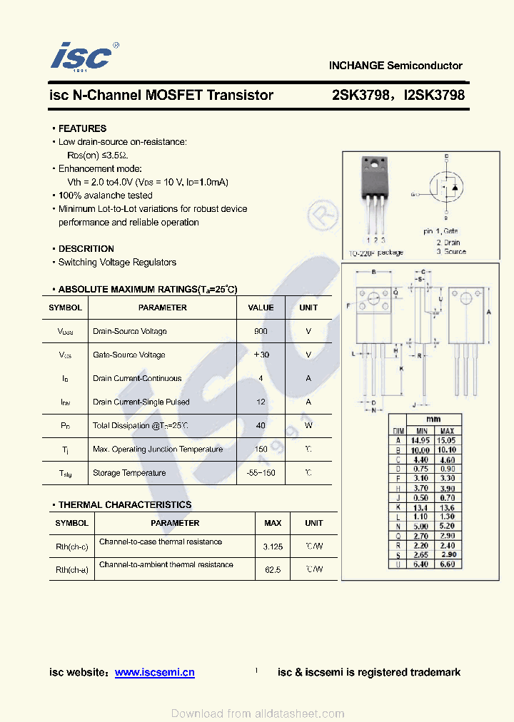 I2SK3798_8908206.PDF Datasheet