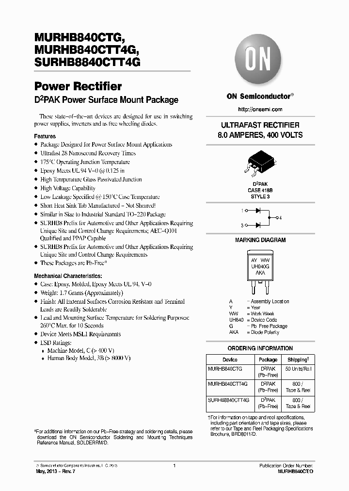 MURHB840CTG_8909423.PDF Datasheet