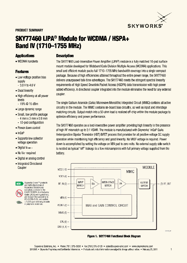 SKY77460_8919115.PDF Datasheet