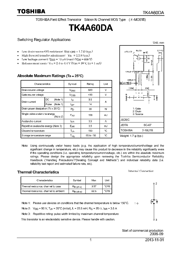 TK4A60DA_8920410.PDF Datasheet