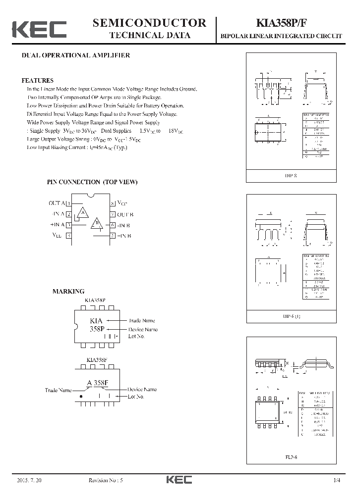 KIA358P-F_8921413.PDF Datasheet