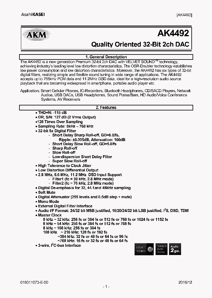 AK4492ECB_8922292.PDF Datasheet