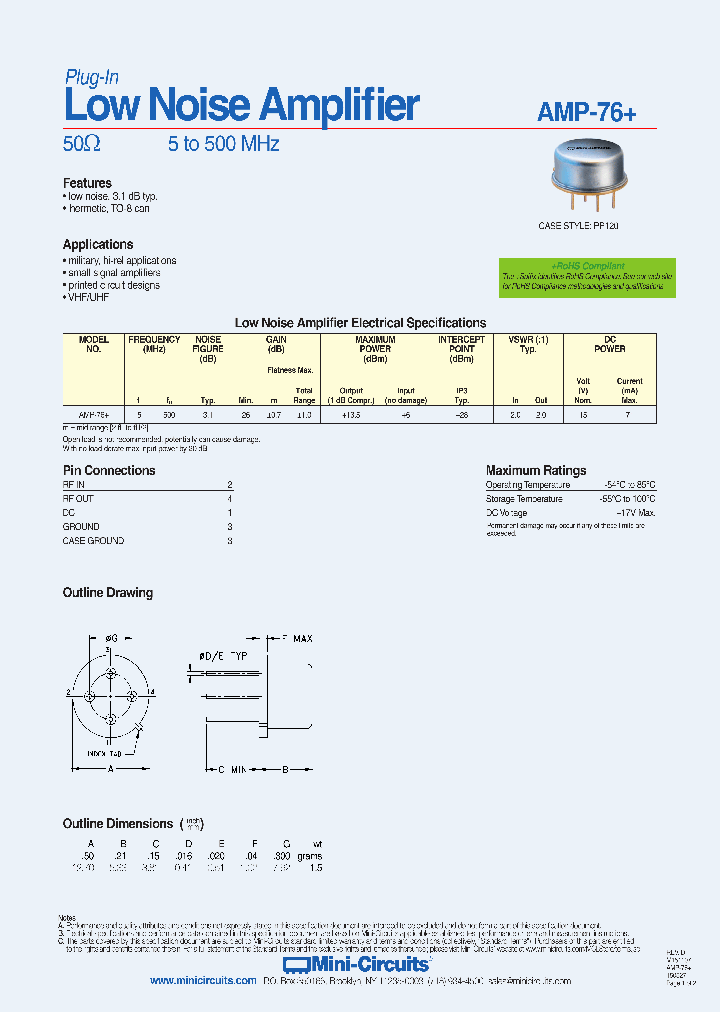 AMP-76_8924075.PDF Datasheet