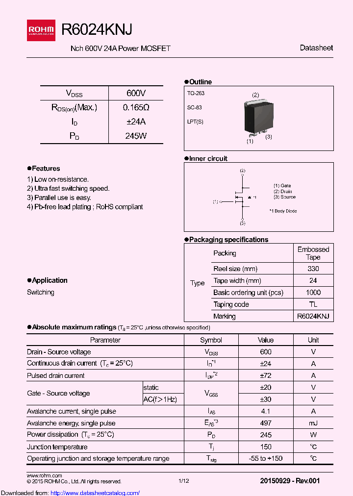 R6024KNJTL_8924133.PDF Datasheet