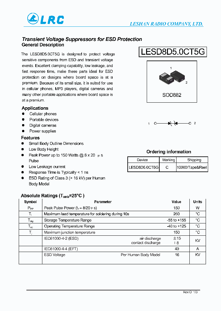 LESD8D50CT5G_8924078.PDF Datasheet