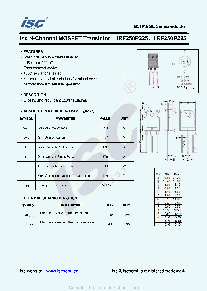 IIRF250P225_8924856.PDF Datasheet