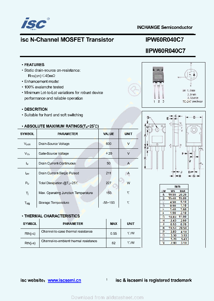 IIPW60R040C7_8926821.PDF Datasheet