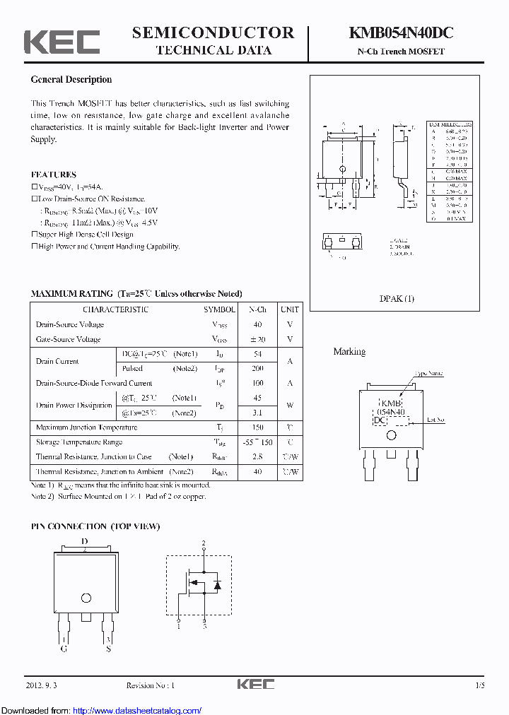 KMB054N40DC_8927066.PDF Datasheet