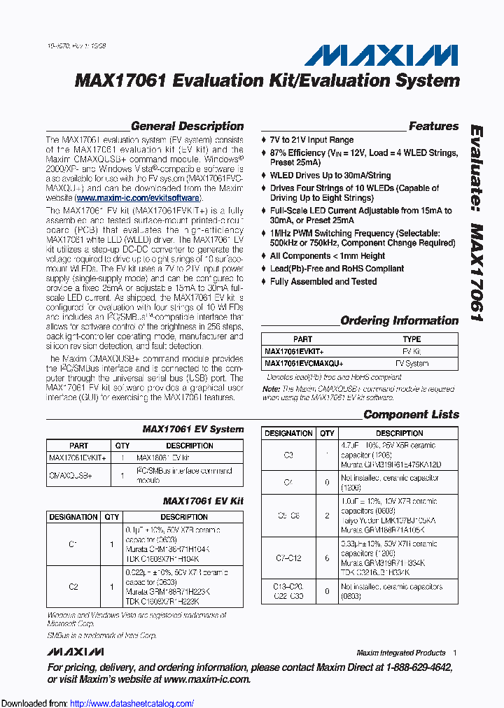 MAX17061EVCMAXQU_8927145.PDF Datasheet