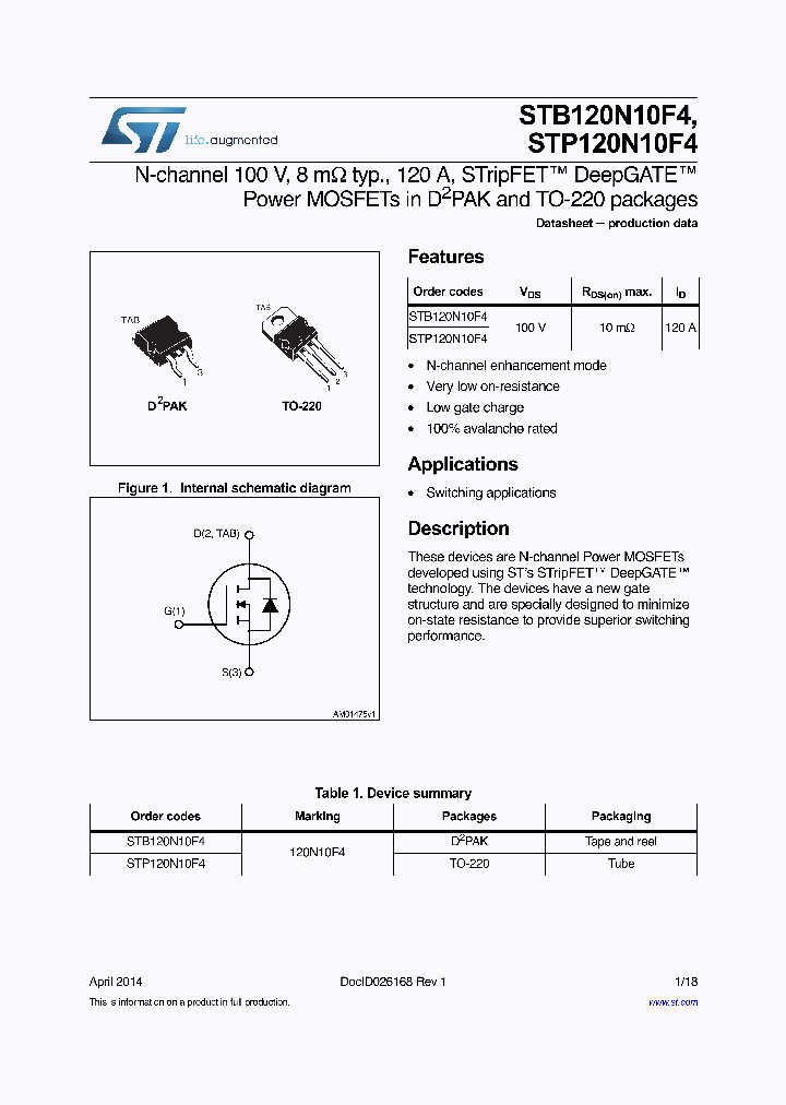 STB120N10F4_8931524.PDF Datasheet